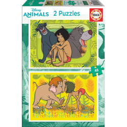 2 dėlionės (puzzle) 2x48 MAUGLIS