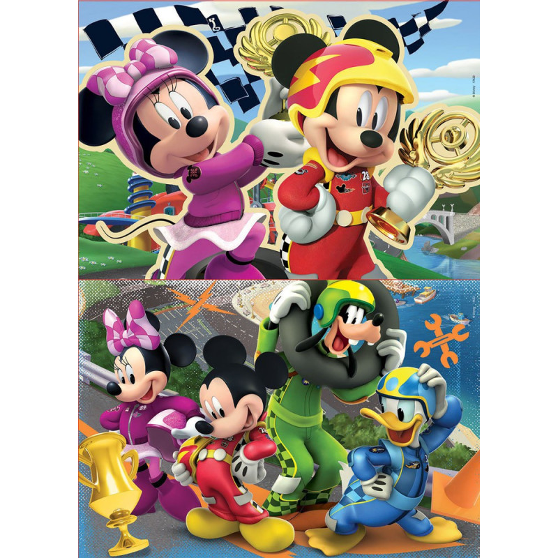 2 dėlionės (puzzle) 2x16 MICKEY SUPER PILOTAS 2 dėlionės (puzzle) 2x16 MICKEY SUPER PILOTAS