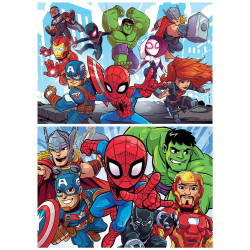 2 dėlionės (puzzle) 2x25 SUPER HEROJUS ADVENTURES 3+ 2 dėlionės (puzzle) 2x25 SUPER HEROJUS ADVENTURES 3+