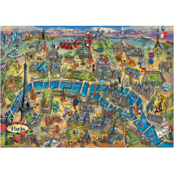 Dėlionė (puzzle) 500 PARYŽIAUS MIESTO ŽEMĖLAPIS Dėlionė (puzzle) 500 PARYŽIAUS MIESTO ŽEMĖLAPIS