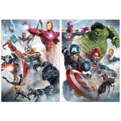 2 dėlionės (puzzle) 2x500 AVENGERS 2 dėlionės (puzzle) 2x500 AVENGERS
