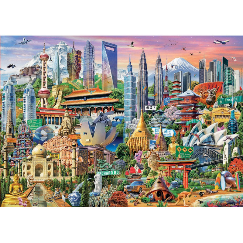 Dėlionė (puzzle) 1500 AZIJOS ATRAKCIJONAI 12-99metų Dėlionė (puzzle) 1500 AZIJOS ATRAKCIJONAI 12-99metų