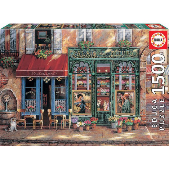 Dėlionė (puzzle) 1500 GĖLIŲ NAMAI 12-99metų
