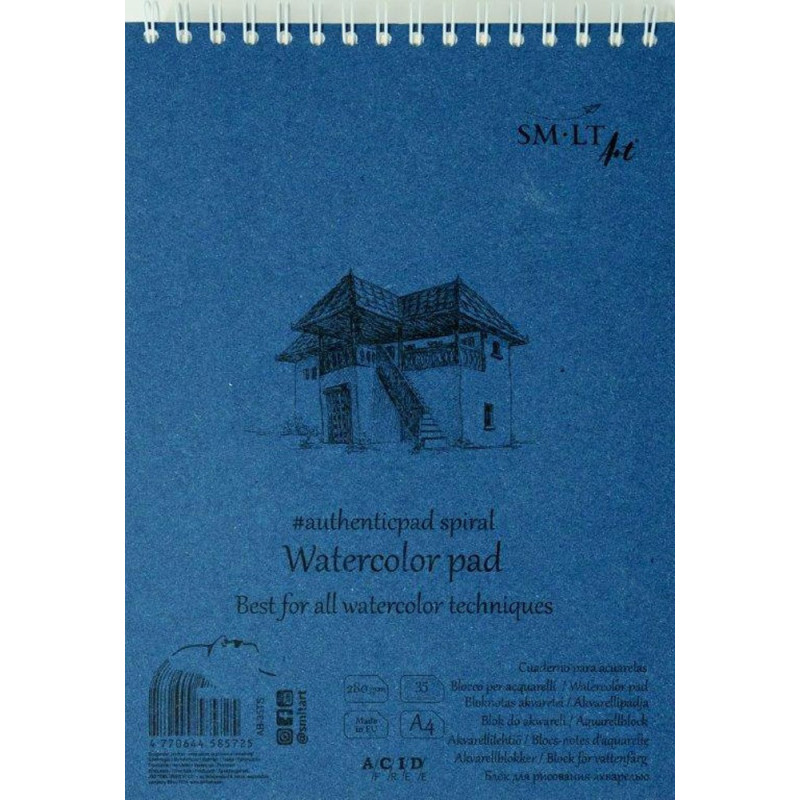 Bloknotas akvarelei A4 35l, 280g