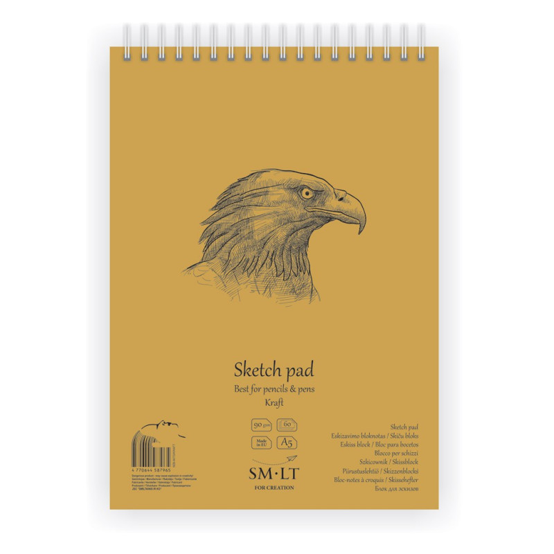 Bloknotas eskizams Authentic A5 60l, 90gsm Bloknotas eskizams Authentic A5 60l, 90gsm