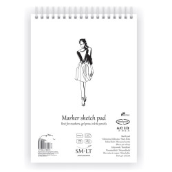 Markerinio popieriaus bloknotas A5 40l 100gsm