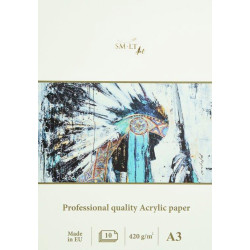 Tapybos akrilu sąsiuvinis PRO A3 10l 420gsm