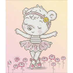 Deimantinė mozaika BALLET BEAR 32x32
