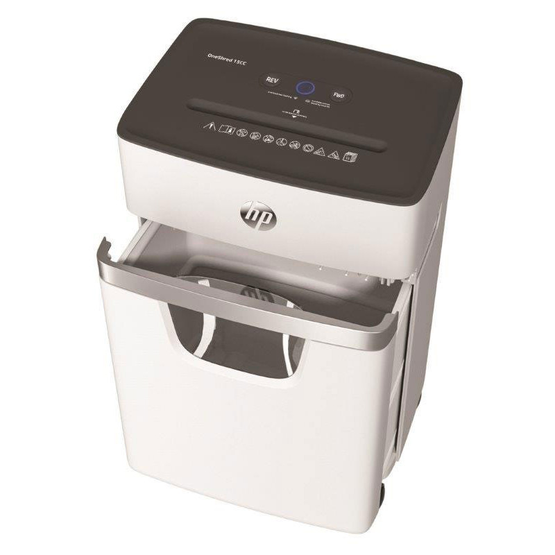 Dokumentų naikiklis HP ONESHRED 15CC šv.pilkas Dokumentų naikiklis HP ONESHRED 15CC šv.pilkas