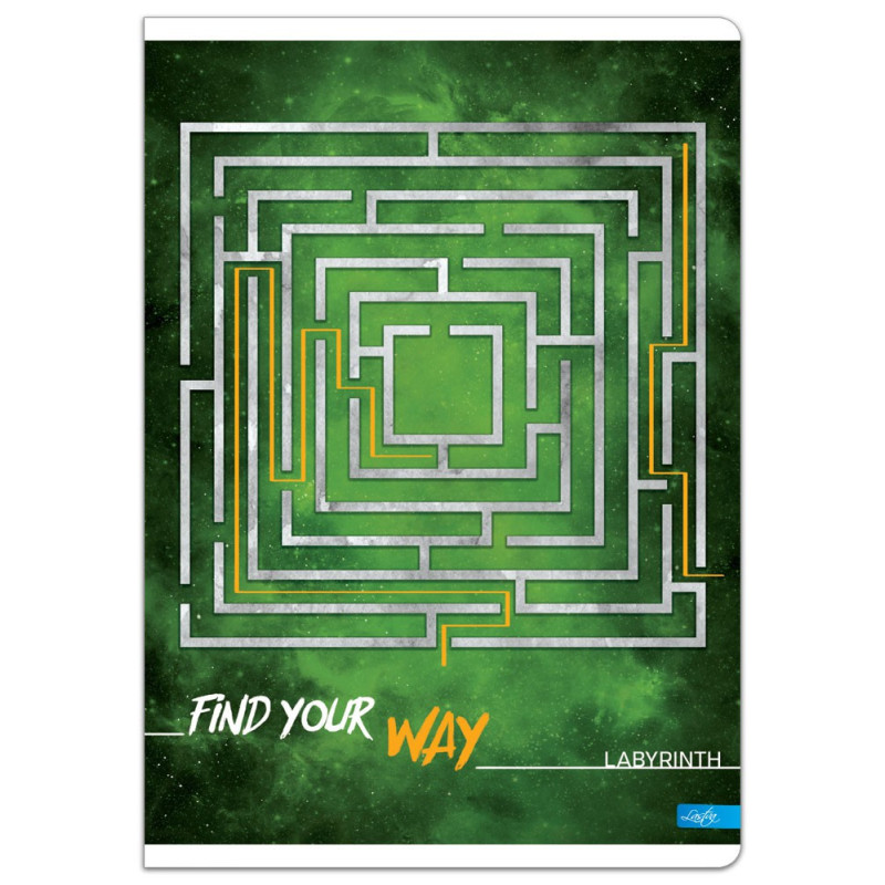 Sąsiuvinis,A5,80l,70g,lang, LABYRINTH