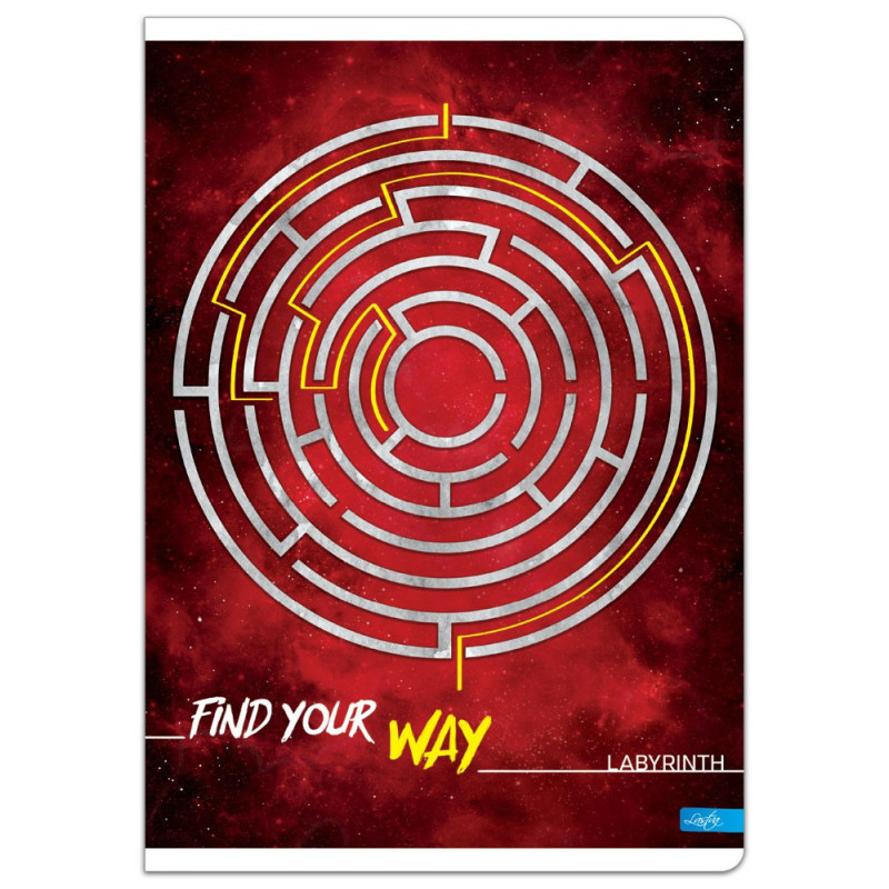 Sąsiuvinis,A5,80l,70g,lang, LABYRINTH