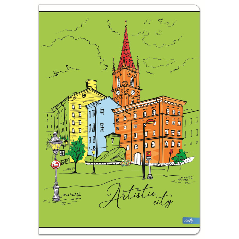 Sąsiuvinis,A4,52l,80g,lang, CITY Sąsiuvinis,A4,52l,80g,lang, CITY