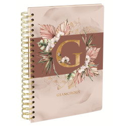 Knyga su spirale, A5, 100lapų, 80g, linija, BLUMEN