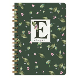 Knyga su spirale, A5, 100lapų, 80g, linija, BLUMEN