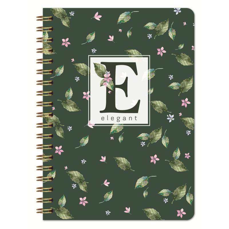 Knyga su spirale, A5, 100lapų, 80g, linija, BLUMEN