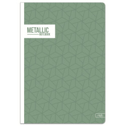 Sąsiuvinis,A5,52l,70g,linija, METALLIC