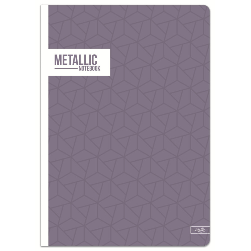 Sąsiuvinis,A5,52l,70g,lang, METALLIC
