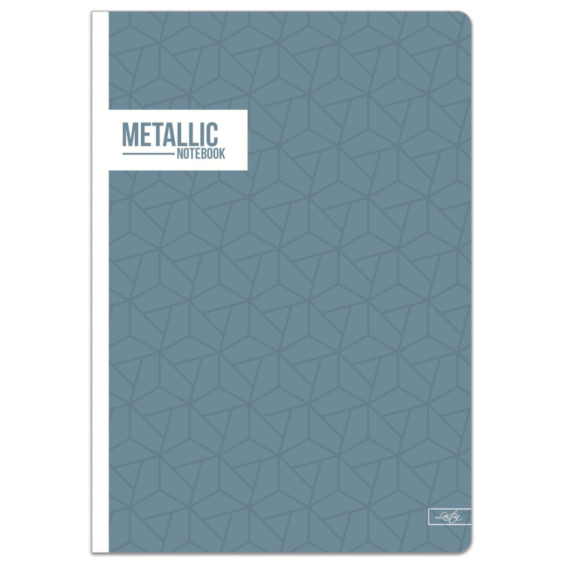 Sąsiuvinis,A5,52l,70g,lang, METALLIC