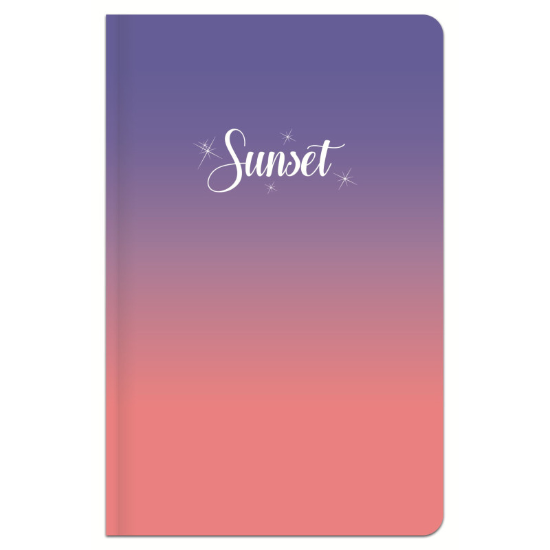 Užrašų knygutė, A6,96lapai, 70g, lang, SUNSET