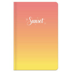 Užrašų knygutė, A6,96lapai, 70g, lang, SUNSET