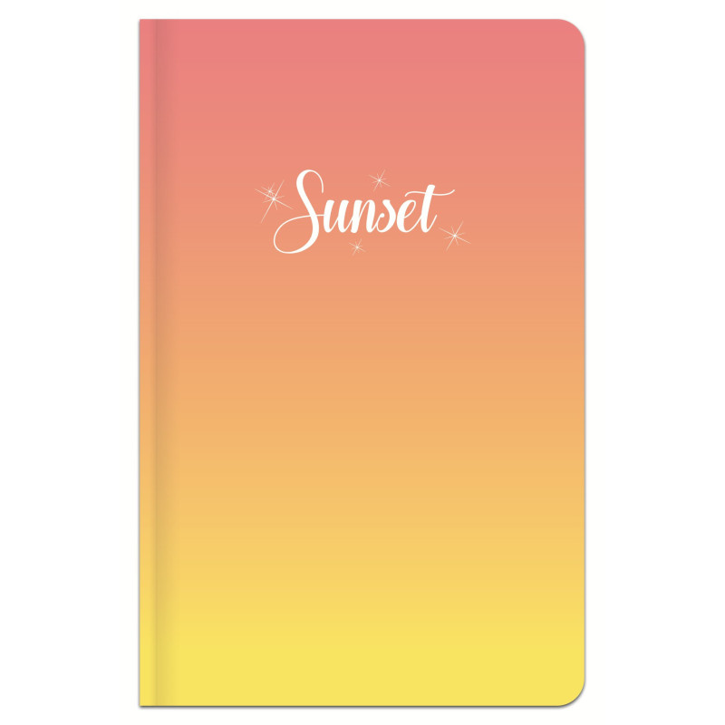 Užrašų knygutė, A6,96lapai, 70g, lang, SUNSET
