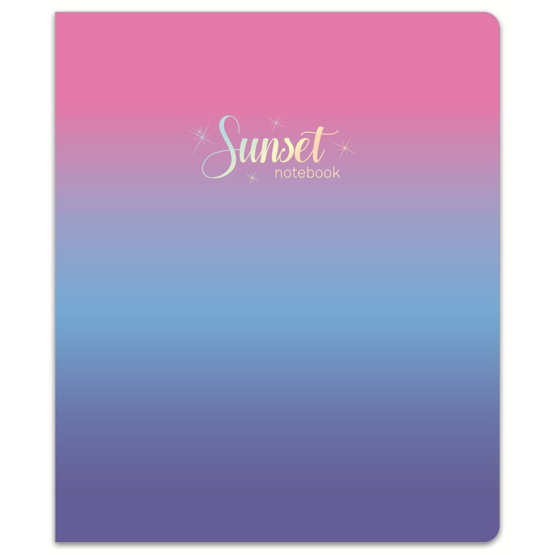 Sąsiuvinis(platus) A5 12l. 80g, linija SUNSET Sąsiuvinis(platus) A5 12l. 80g, linija SUNSET
