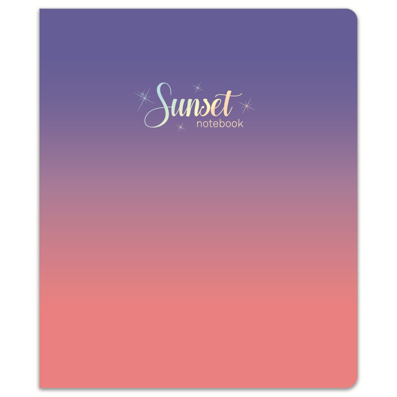 Sąsiuvinis(platus) A5 12l. 80g, linija SUNSET