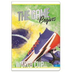 Sąsiuvinis A5 52l. 80g, linija FOOTBALL