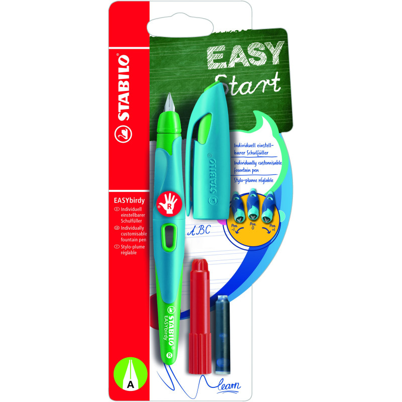 Plunksnakotis EASYbirdy R nib A sky blue-grass green