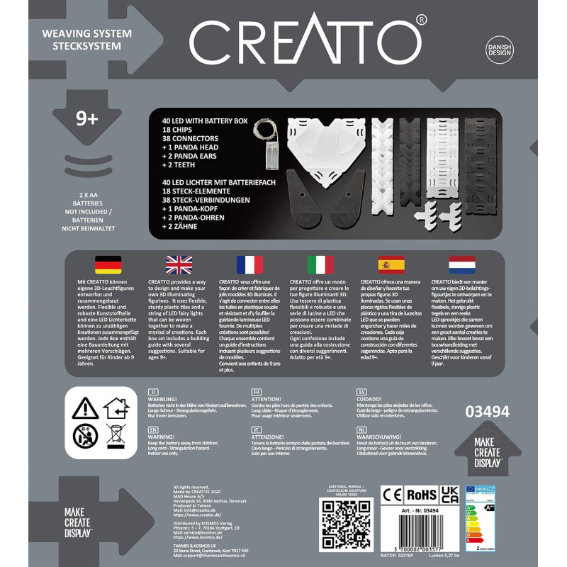 Mokomasis rinkinys CREATTO PANDA Mokomasis rinkinys CREATTO PANDA