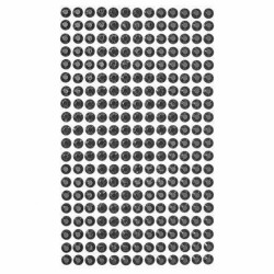 Dekor.lipnūs kristalai 6mm-260vnt black