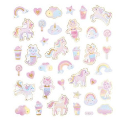 Lipdukai VIENARAGIAI 38vnt  pastel