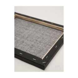 Drobė gruntuota ant porėmio juoda 40x40cm Drobė gruntuota ant porėmio juoda 40x40cm