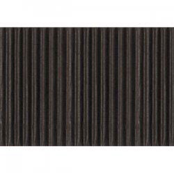 Gofruotas kartonas 50x70cm Folia juodas