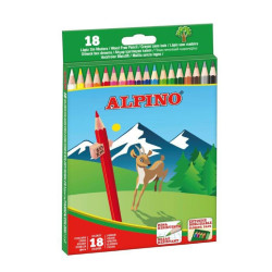 Spalvoti pieštukai ALPINO 18sp