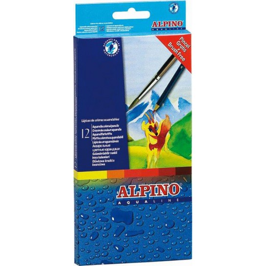 Spalvoti pieštukai ALPINO Aqualine 12sp