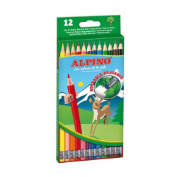Spalvoti pieštukai ALPINO Erasable 12sp