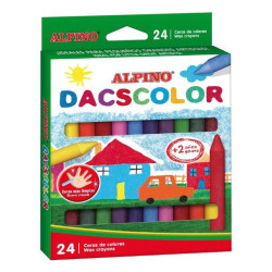 Vaškinės kreidelės ALPINO Dacscolor 24sp 12mm