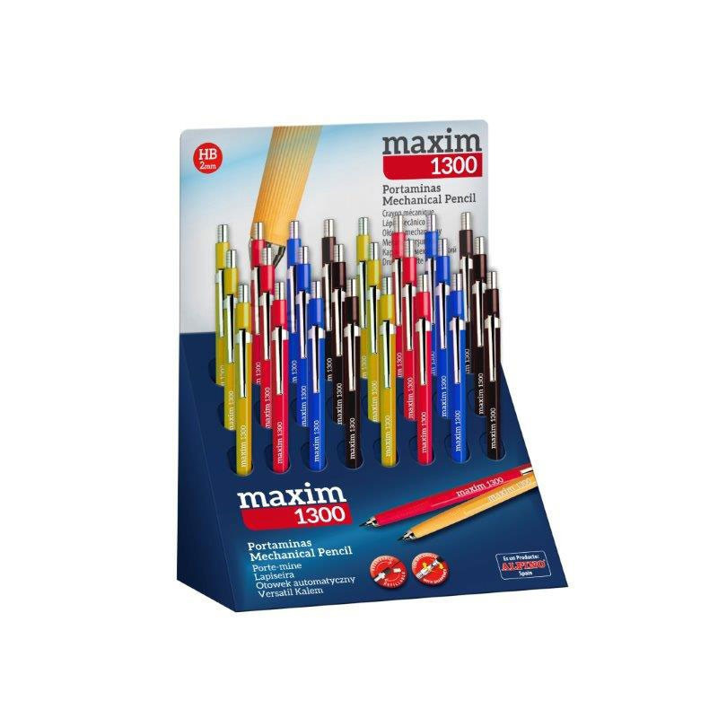 Displėjus automatinių pieštukų ALPINO maxim 1300 2mm HB Displėjus automatinių pieštukų ALPINO maxim 1300 2mm HB