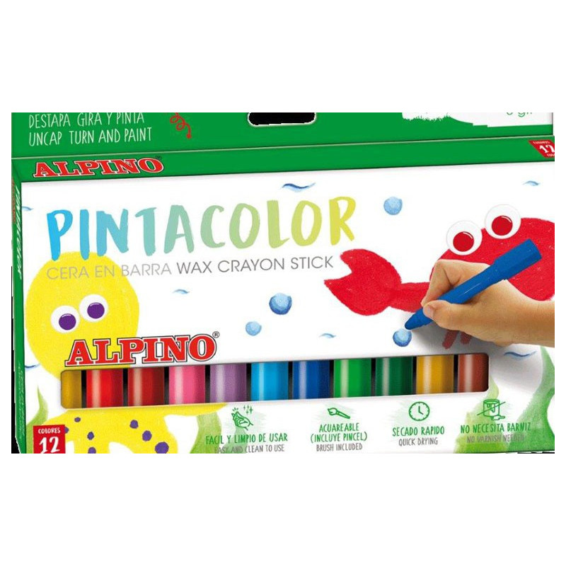Pieštukinis guašas ALPINO PintaColor 12sp Pieštukinis guašas ALPINO PintaColor 12sp