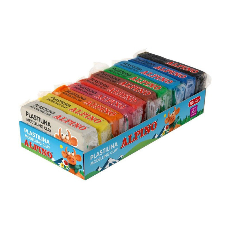 Plastilinas ALPINO 10sp x 50g Plastilinas ALPINO 10sp x 50g