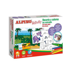 Rinkinys "Iškirpti ir nuspalvinti" ALPINO Activity