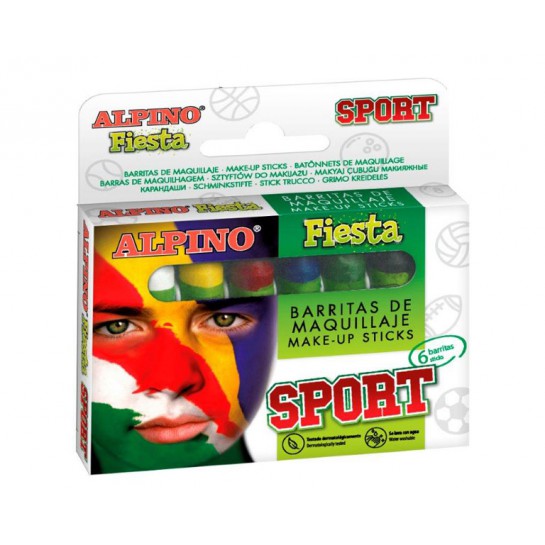 Kreidutės grimui ALPINO Fiesta SPORT 6sp x 5g