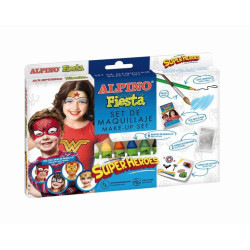 Grimo rinkinys ALPINO Fiesta SUPER HEROES 6 sp x 5g