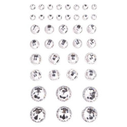 Lipnūs kristalai 40vnt CRYSTAL