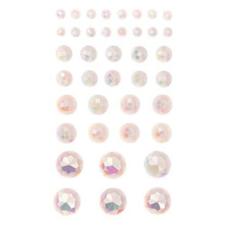 Lipnūs kristalai 40vnt OPALESCENT CREAM