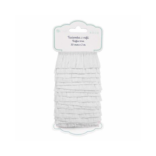 Rafija 30mm x 2m white Rafija 30mm x 2m white