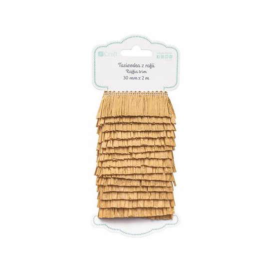 Rafija 30mm x 2m natural