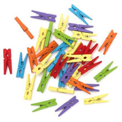 Mini spaustukai 3cm 30vnt juicy