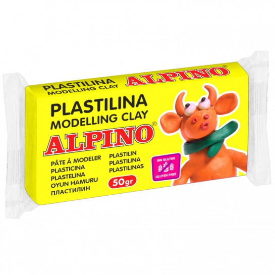 Plastilinas ALPINO NEON 50g geltonas